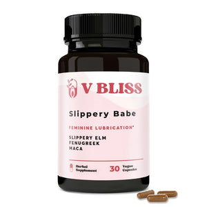 V Bliss Slippery Babe Vaginal Moisturizer Capsules | Relieves Vaginal Dryness with Slippery Elm