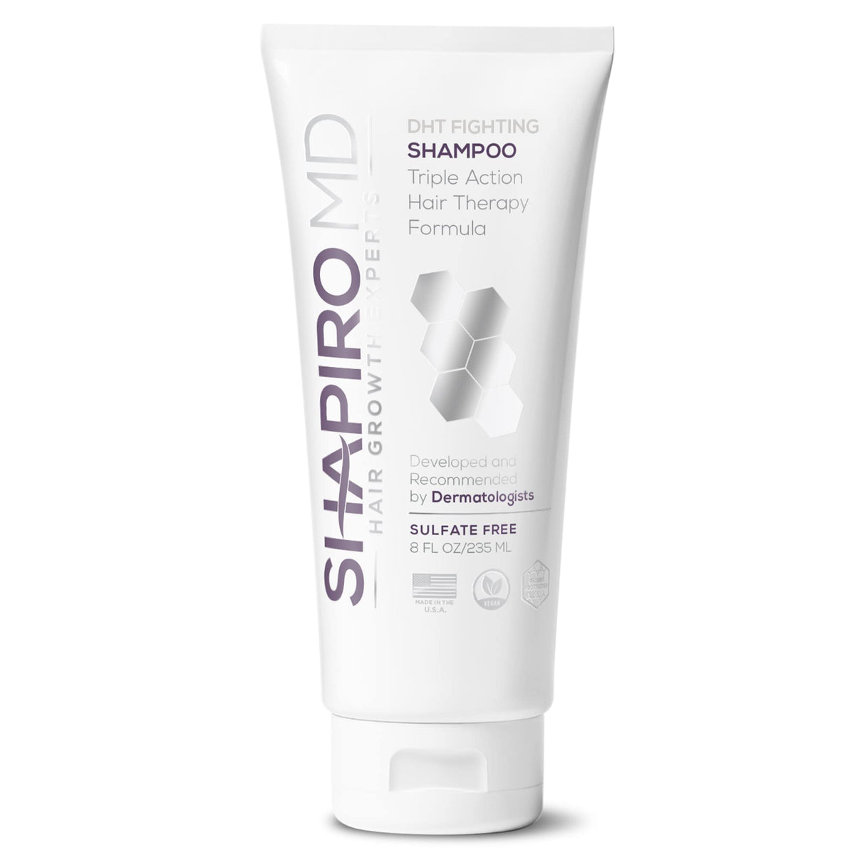 Shapiro MD Hair Growth Experts Vegan Hair Loss Shampoo for Thinning Hair - Experience Healthier, Fuller and Thicker Looking Hair (1 Month Supply)