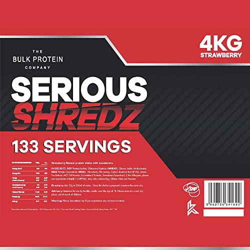 The Bulk Protein Company - Serious Shredz - Diet Whey Protein Powder - Contains L