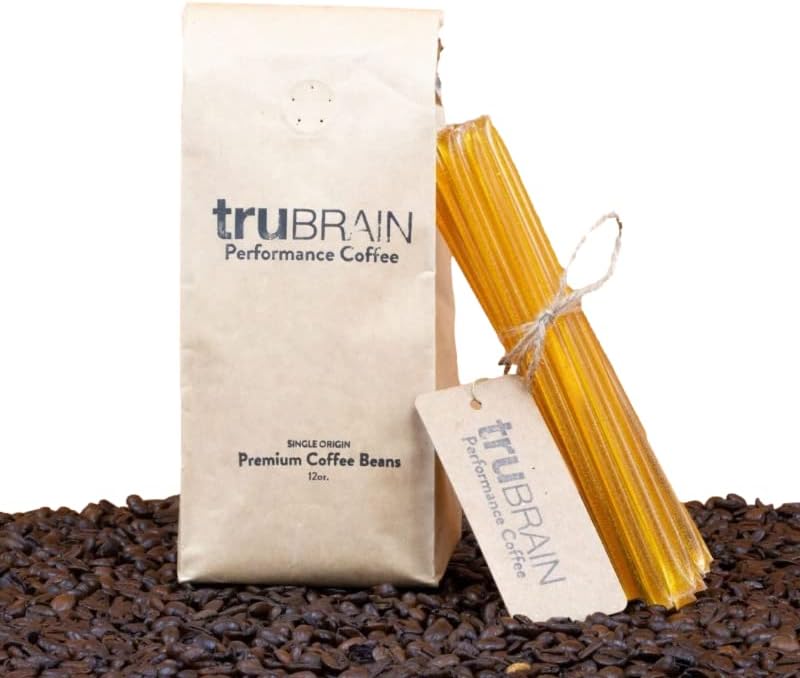 TruBrain Nootropic Coffee Enhancer - Focus, Energy, Clarity. Fast Absorbing Nootropics - Brain Boosters - Improve Memory - Stop Procrastination