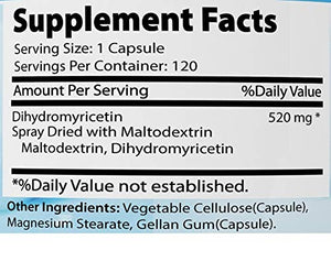 Absonutrix Dihydromyricetin - 520 mg, 120 Servings, Made in USA, Quick Absorption, Quality Potent Ingredients, Third-Party Tested, Non-GMO, GMP Certified, Cruelty Free Products Absonutrix buy supplements Au