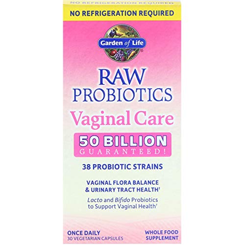 Raw Probiotics Vaginal Care, 30 Vegetarian Capsules - Garden of Life, promote yeast balance