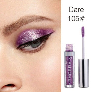 PHOERA Glitter & Glow Liquid Eyeshadow - Holographic Metallic Shine