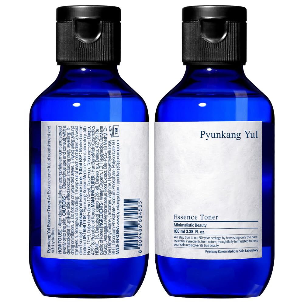 Pyunkang Yul PKY Essence Toner for Barrier Rebuilding, Highly Concentrated Essence Facial Toner, Minimal Ingredients, Zero-Irritation, Korean Skincare, (3.38 Fl. Oz, 100ml)