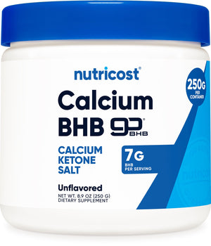 Nutricost Calcium BHB (250g) Unflavored - Calcium Ketone Salt - Non-GMO Gluten-Free NutricostBuy Supplements Australia