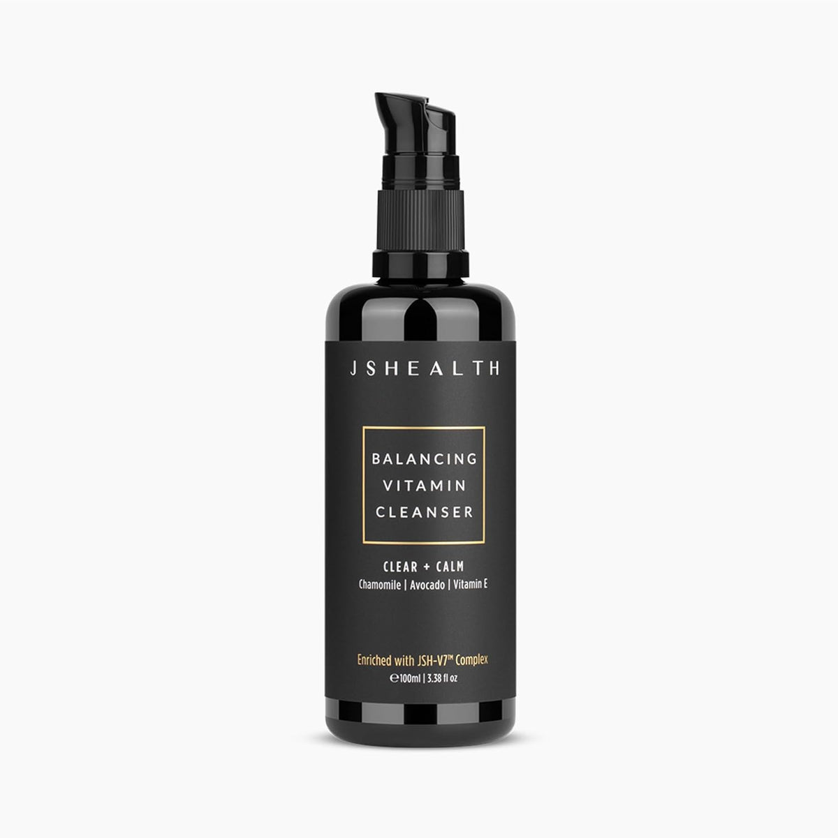 JSHealth Facial Cleanser Gentle Face Wash for Women & Men - With Sensitive Skin in Mind, Made with Vitamins C & E, Avocado Oil, & Chamomile