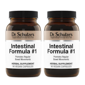 Dr. Schulze's Intestinal Formula #1 - Bowel Movement Supplement for Colon Health Support - Bloating & Constipation Aid - Intestinal Cleanse - All-Natural - Plant-Based - Vegan - 90 Count (2 Pack) Dr. Schulze'sBuy Supplements Australia