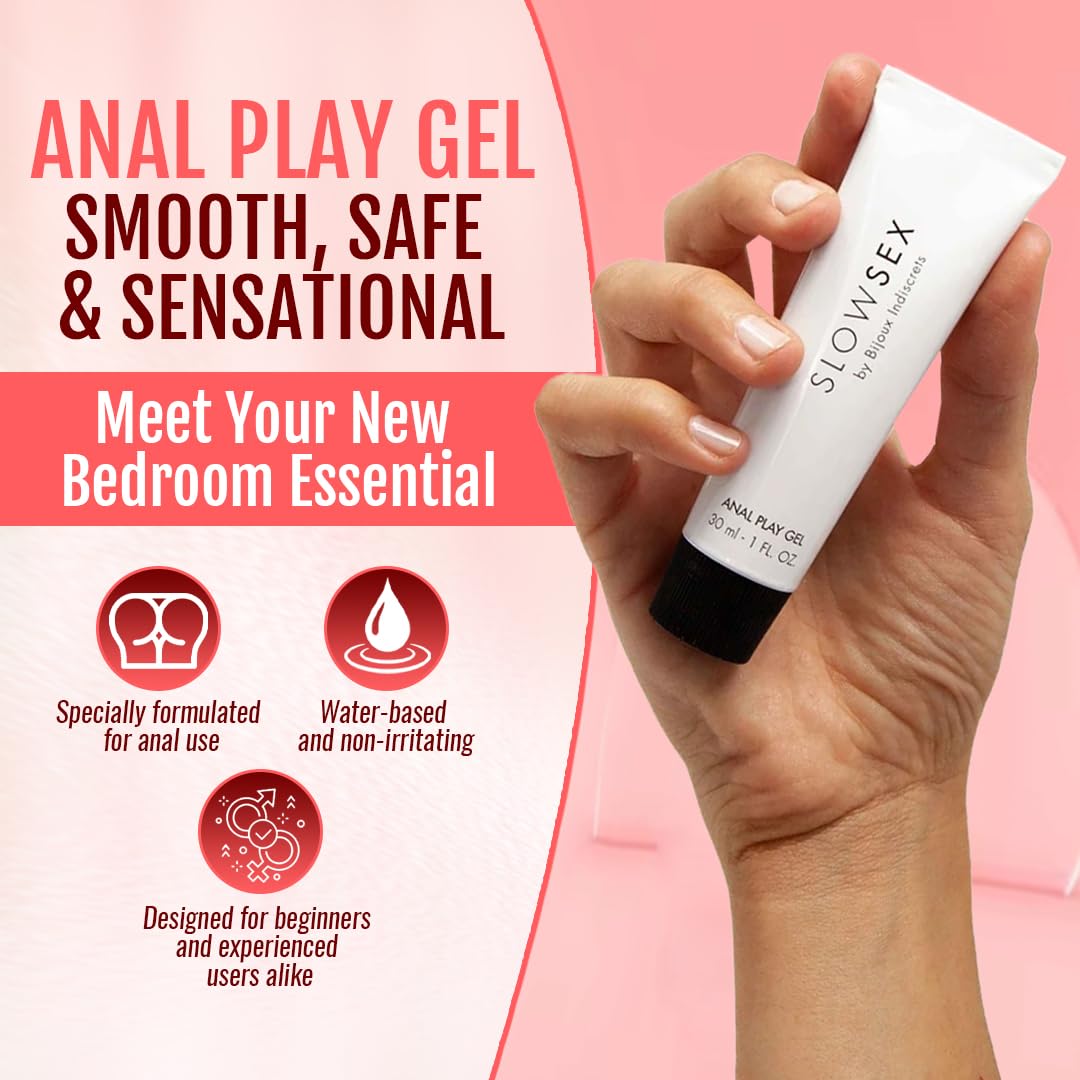 Bijoux Indiscrets Anal Play Gel - Soothing Prep Gel for Comfortable Anal Exploration - Aloe Vera, Chamomile & Arnica - Coconut Aroma - Toy-Compatible - 30ml