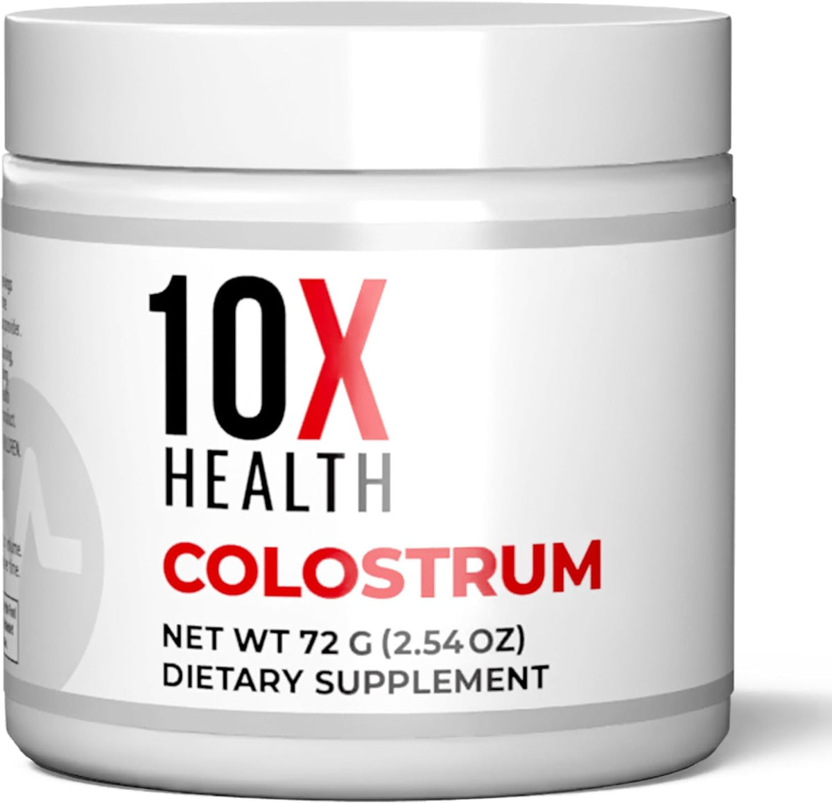 10X Health Bovine Colostrum Powder - 60 Servings - Gut Health Supplement: Organic, with Cat's Claw & Lactoferrin, Easy-Mix, 60 Servings