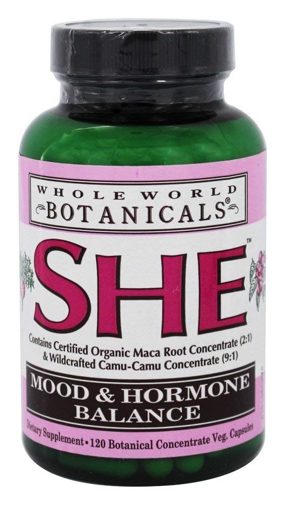 Whole World Botanicals She Mood & Hormone Support, 120 Veg Caps