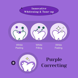 Euthymol Purple Whitening Toothpaste (3.7 fl oz) – for Yellow & Sensitive Teeth | Violet Tone-Up Formula, Instantly Brightens,