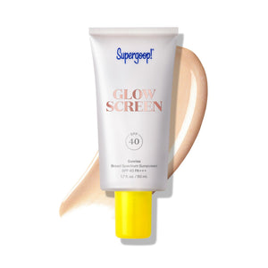 Supergoop! Glowscreen SPF 40, Sunrise (Champagne Glow) - 1.7 fl oz - Glowy Primer + Broad Spectrum Tinted Sunscreen - Helps Filter Blue Light - Hydration - Hyaluronic Acid & Vitamin B5 Supergoop!Buy Supplements Australia