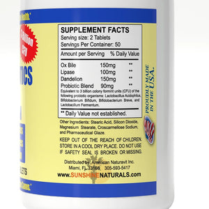 Sunshine Naturals Super Probiotics Supplement. Improves Digestion, Gut Health, Immune System Support, and Healthy Bowel Function. Promotes Healthy Flora. 100 Capsules. Sunshine NaturalsBuy Supplements Australia