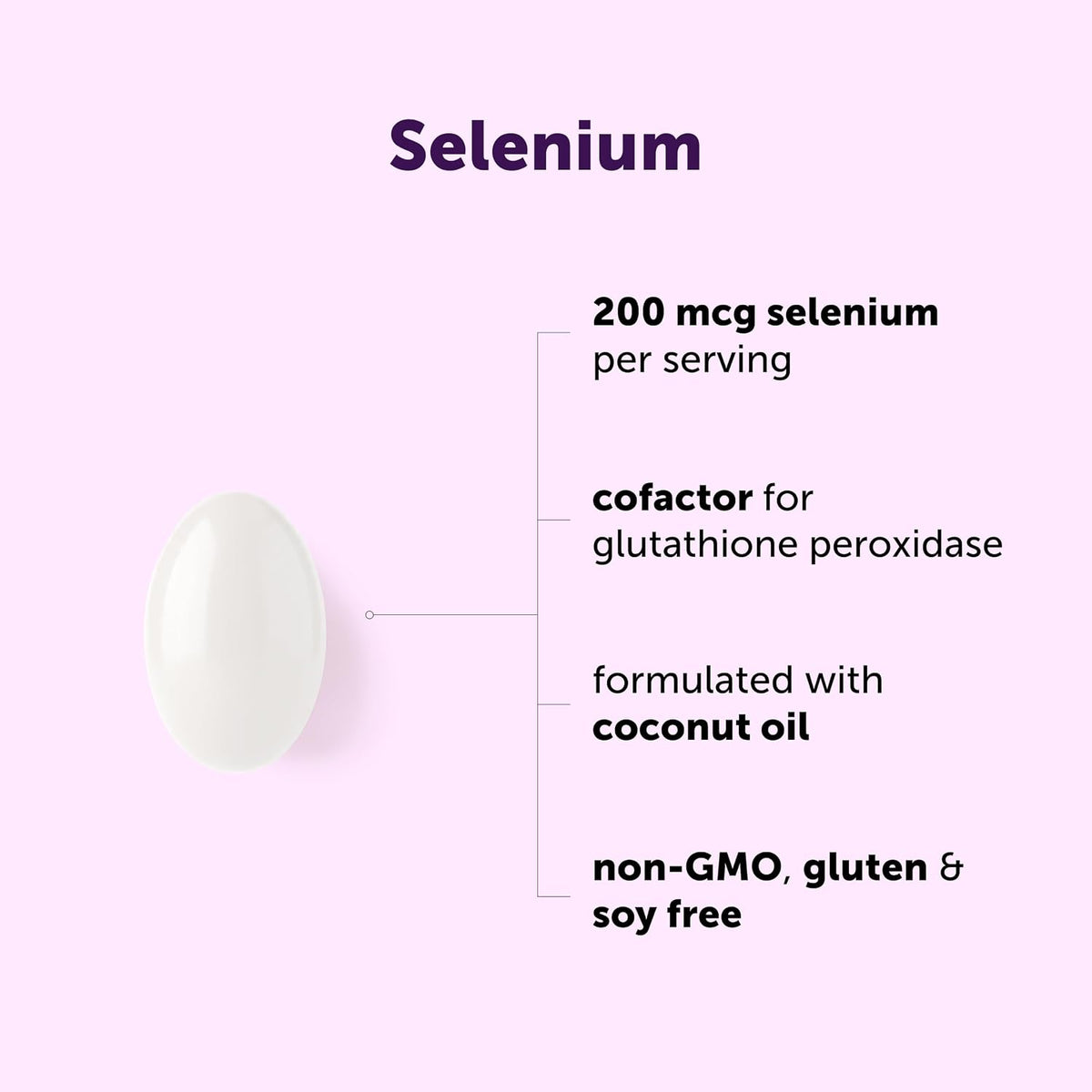 Selenium Supplements for Women & Men 200mcg Per Serving, 500 Softgels - Made with Coconut Oil - Essential Trace Mineral as L-Selenomethionine - 16+ Month Supply - Non-GMO, Gluten Free