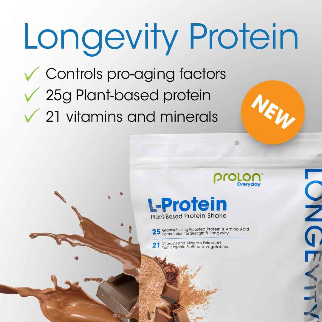 Prolon Longevity Plant Based Protein Powder | Muscle Synthesis & Repair, Healthy Aging, Boost Performance | Vitamins, Gluten Free, Amino Acids, Antioxidants