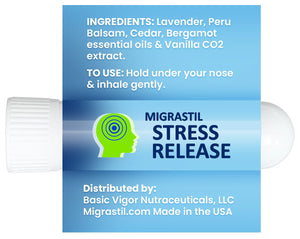Basic Vigor Migrastil Extra Strength Migraine Stick & Stress Release Inhaler 2-Pack Basic VigorBuy Supplements Australia