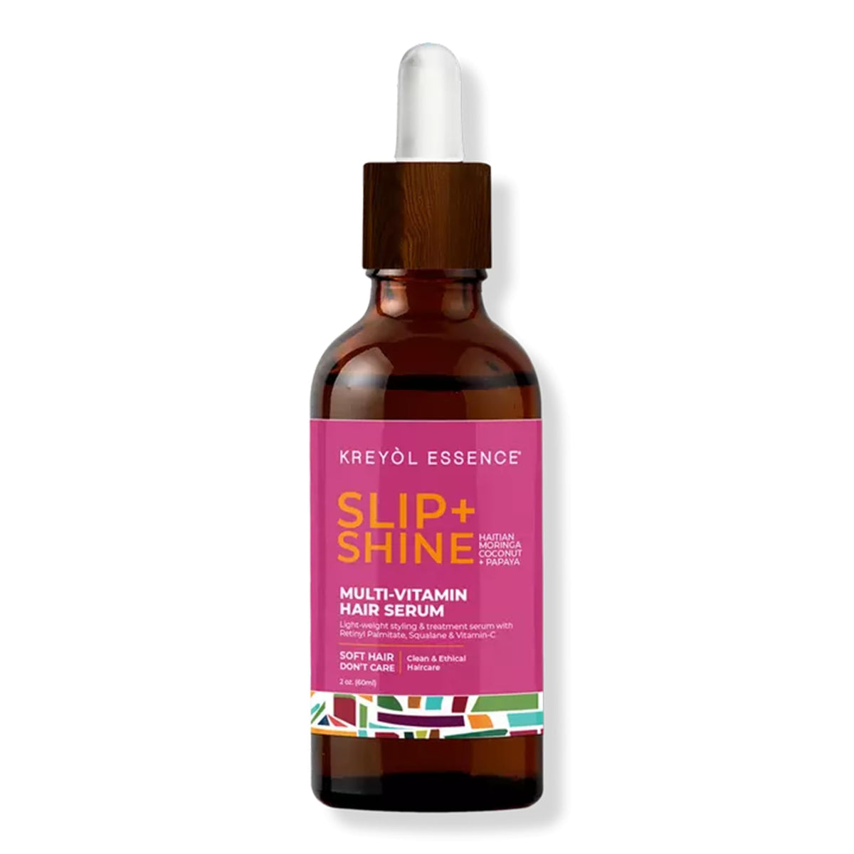 Kreyol Essence - 2 Oz Protect + Shine Hair Serum, Lightweight Moringa Oil Treatment, Multivitamin Hair Serum, Haitian Black Castor Oil, Grape Seed, Squalane and Argan Oil