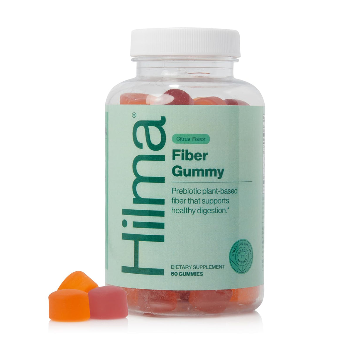Hilma Prebiotic Fiber Gummies, Daily Fiber Supplement, Gummies for Adults, Supports Gut Health for Women and Promotes Regularity
