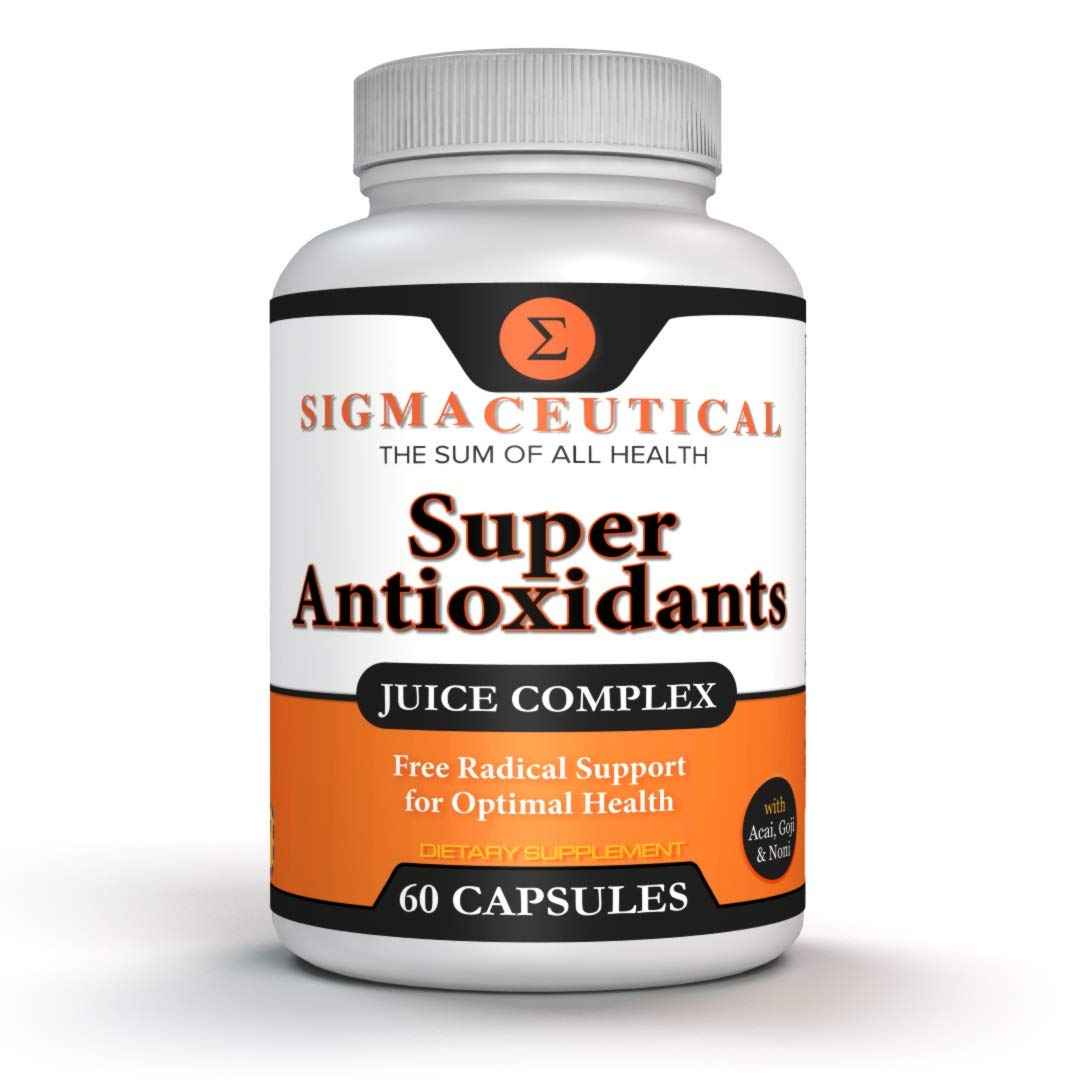 Sigmaceutical Super Antioxidant Capsules – 6 Superfruit Blend with Goji Berry, Acai, Resveratrol for Immune Support