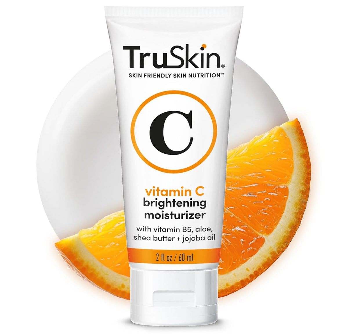 TruSkin Vitamin C Face Cream - Brightening Daily Moisturizer, 2 fl oz - Vitamins C & E, B5, Jojoba Oil & Green Tea to hydrate, nourish and support smooth, radiant-looking skin