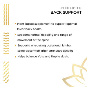 Kerala Ayurveda Back Support Herbal Capsules - Eases Occasional Discomfort of Lower Back & Supports Normal Movement of Spine, 90 Count Kerala AyurvedaBuy Supplements Australia