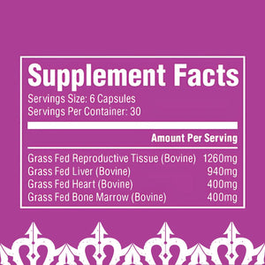 The Fittest Queen Organ Supplement, Hormone & Energy Support, 180 Capsules The Fittest EverBuy Supplements Australia