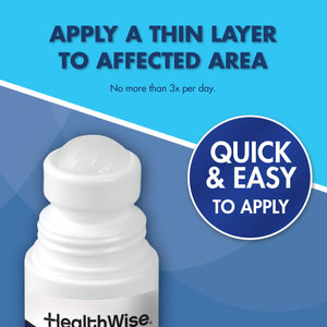 HealthWise 16% Menthol Roll-On | Cold Hot Sensation | Pain Relief Liquid | 2.5 oz. 73 mL | Non-Greasy Formula | Immediate Penetrating Action | Topical Analgesic HealthWiseBuy Supplements Australia