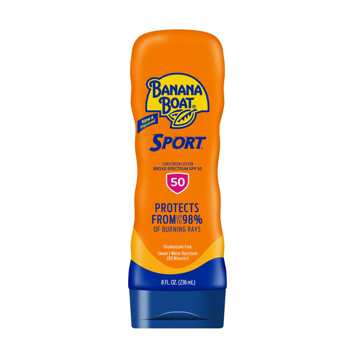 Banana Boat Sport Ultra SPF 50 Sunscreen Lotion, 8oz - Banana Boat Sunscreen SPF 50 Lotion, Oxybenzone Free