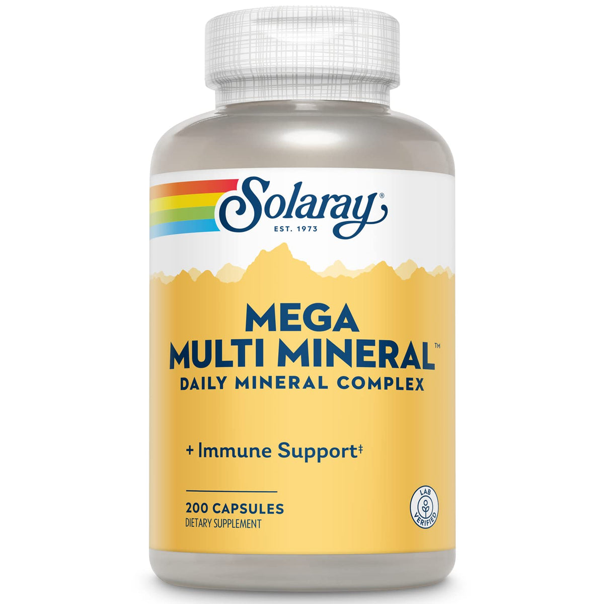 Solaray Mega Multi Mineral - 200 Capsules