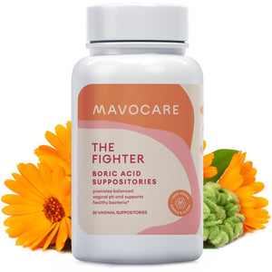 MavoCare, Inc. Boric Acid 600mg The Fighter with Added Calendula Vegan Capsule- Fights BV and Irritation- Gentle