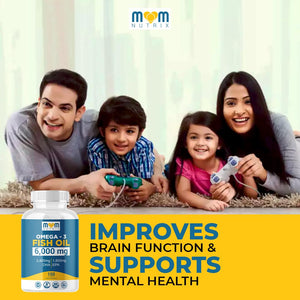 Omega 3 Fish Oil with Maximum EPA DHA - Supports Brain, Liver, Heart & Immunity - Made in The USA - 150 Softgels MOM NUTRIXBuy Supplements Australia