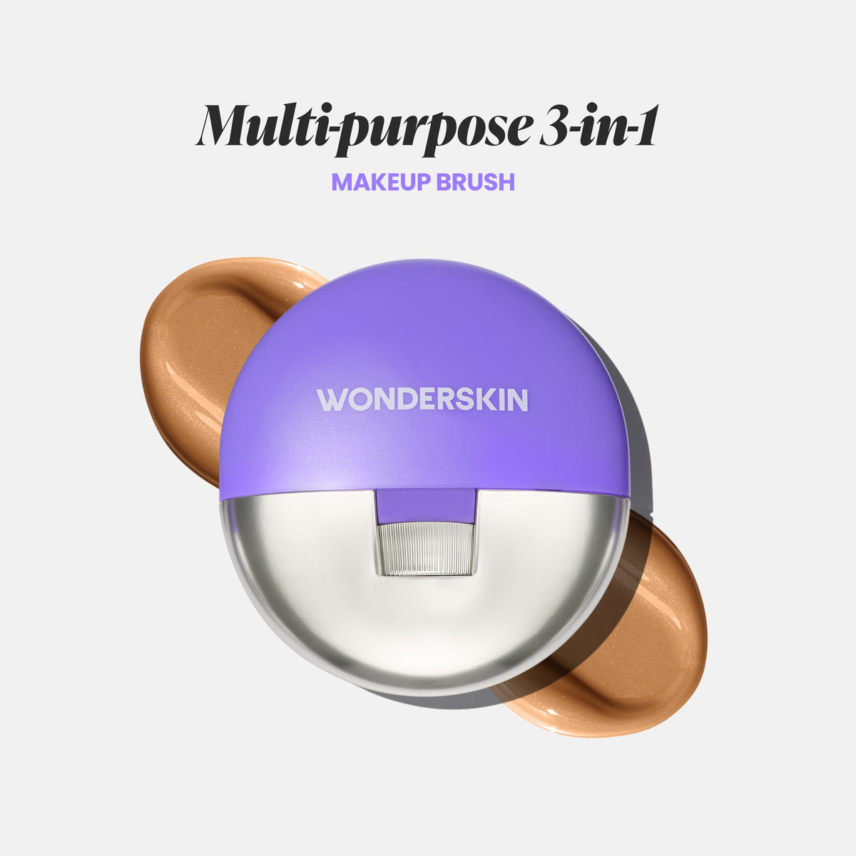 supplement products​Wonderskin Dial-It-Up Brush – Adjustable 3-in-1 Makeup Brush for Foundation, Powder & Creams – Sheer to Full Coverage – Ergonomic Precision Design - JerryCherryUSA