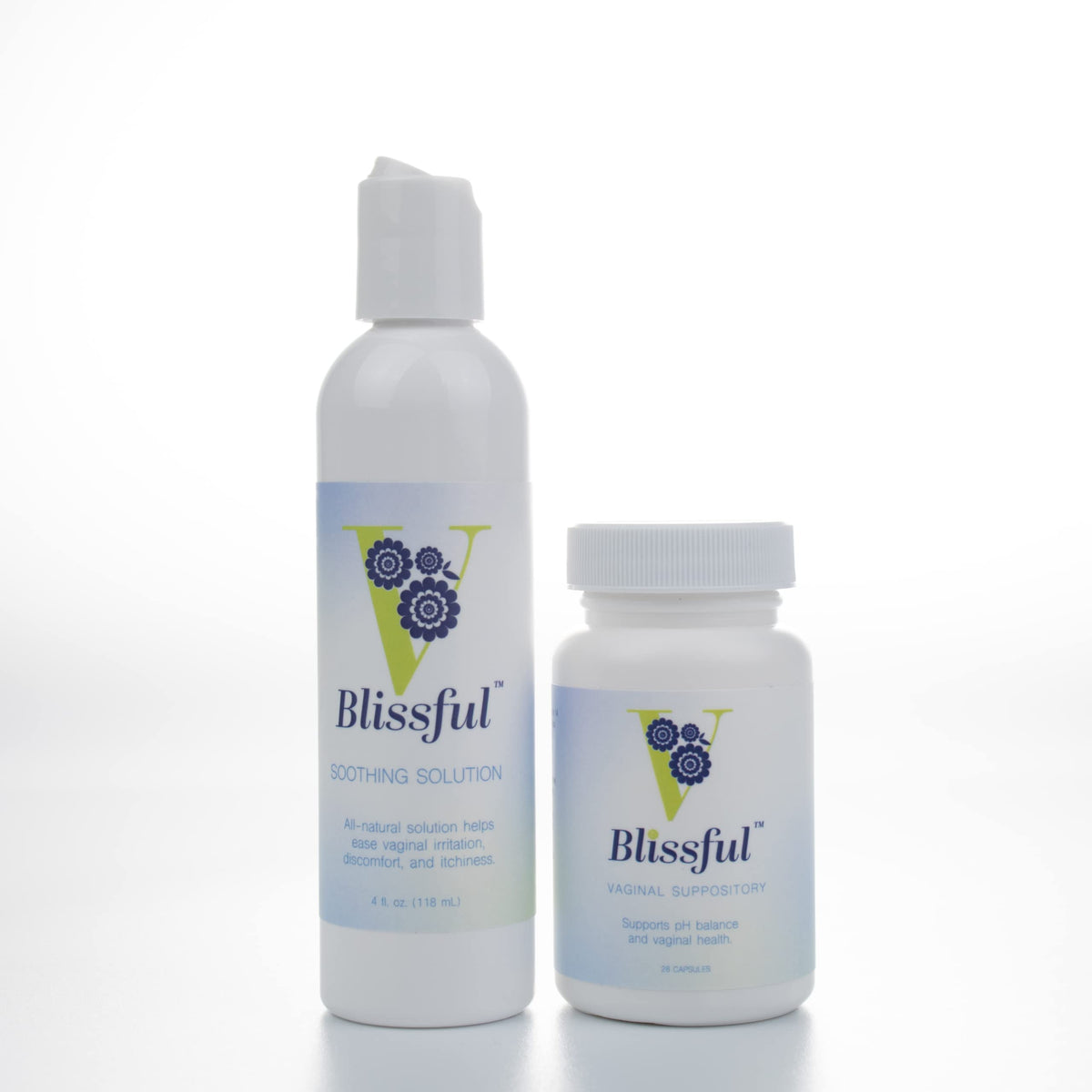 V Blissful Boric Acid Suppository & Soothing Vaginal Solution for Yeast Infection & Bacterial Vaginosis