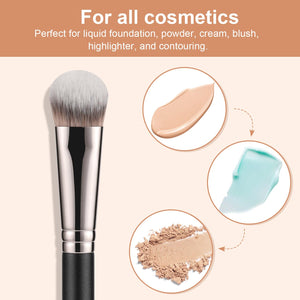 TEOYALL Angled Concealer Brush, Synthetic Contour Brush for Blending Setting Buffing with Liquid, Cream and Powder Cosmetic (Angled Brush) TEOYALLBuy Supplements Australia