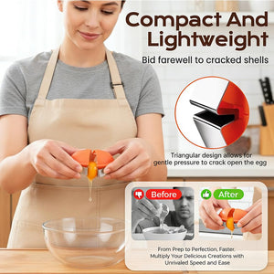 New Egg Shell Opener Egg Cracker Tool Stainless Steel, Multifunctional Egg Shell Opener for Raw Or Hard-Boiled Eggs, Kitchen Gadget for Cooking Baking (Yellow) CLRZOLBuy Supplements Australia