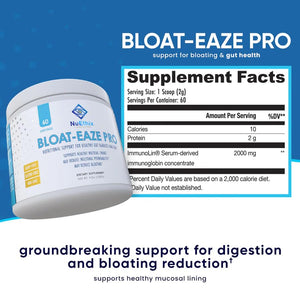 NuEthix Formulations Bloat Eaze Pro Support for Gut Barrier Function Dietary Supplement, 60 Servings NuEthix FormulationsBuy Supplements Australia