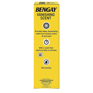 Bengay Menthol 2.5% Topical Analgesic Gel Vanishing Scent 2oz BengayBuy Supplements Australia