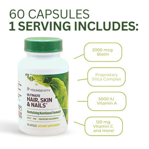 Youngevity Hair Skin and Nails Formula - 60 Capsules… YoungevityBuy Supplements Australia