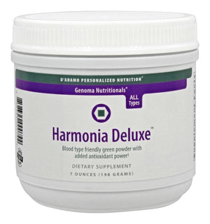 D'Adamo Personalized Nutrition Harmonia Deluxe dietary supplement container on a white background
