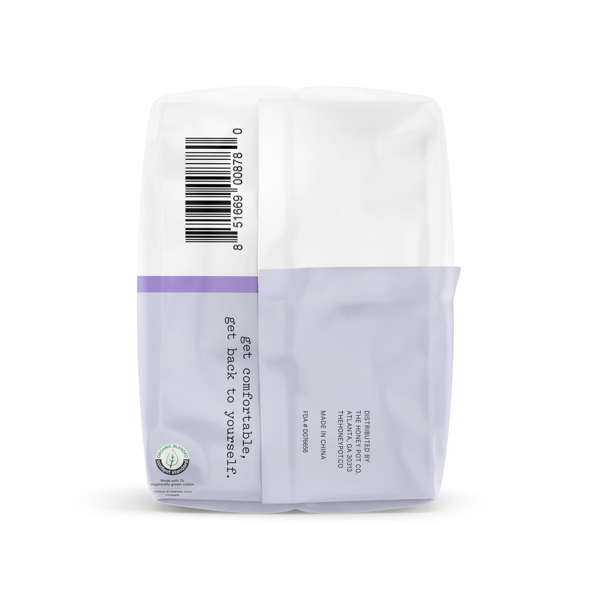 The Honey Pot Company - Non-Herbal Overnight Pads with Wings - Organic Pads for Women