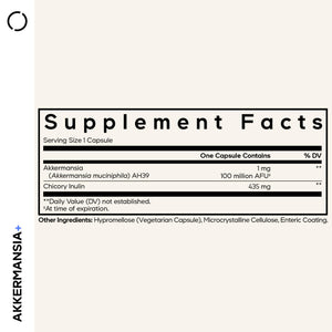 Codeage Akkermansia Muciniphila Probiotic Supplement - 3-Month Supply of Akkermansia & Chicory Inulin - Daily Synbiotic Probiotic Chicory Root - 100 Million AFUs - Gluten-Free - 90 Capsules CodeageBuy Supplements Australia