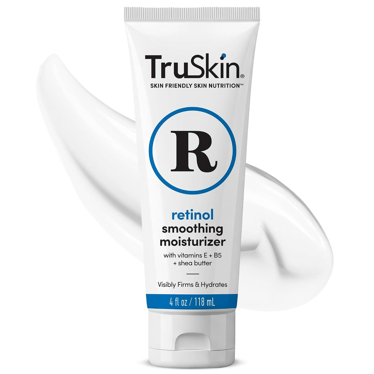 TruSkin Retinol Face Moisturizer with Hyaluronic Acid & Vitamin E, 4 fl oz - Gentle Retinol cream helps visibly smooth fine lines while Hyaluronic Acid and Vitamin E hydrate for firmer-looking skin