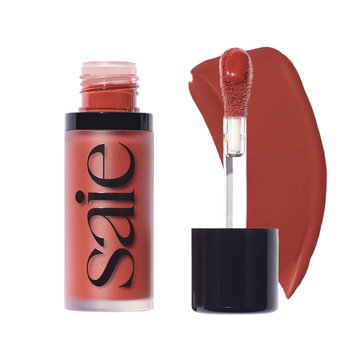 Saie Dew Liquid Blush for Cheeks - Hydrating Cream Blush Stick with a Blendable + Buildable Formula - Skincare Infused Dewy Cheek Tint for a Natural Flush - Glowy Makeup Essential - Spicy (.40 oz) SaieBuy Supplements Australia