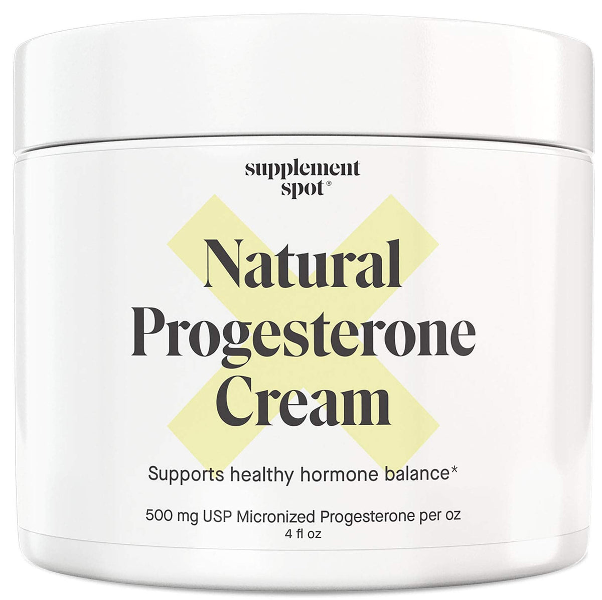 Supplement Spot Natural Progesterone Cream for Women – Micronized Bioidentical Progesterone Cream