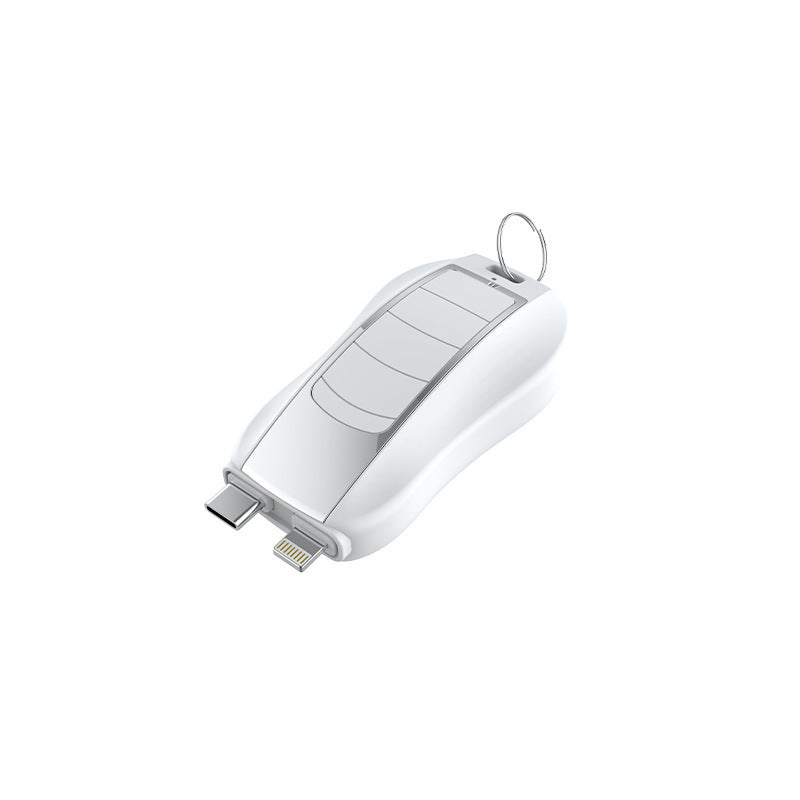 Mini Keychain Emergency Power Bank 1500mAh - Portable Charger with Type-C / Lightning