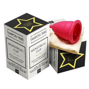 Tampon Tribe - Reusable Menstrual Cup, Easy to Clean TPE-Based Period Essential, Silicone-Free