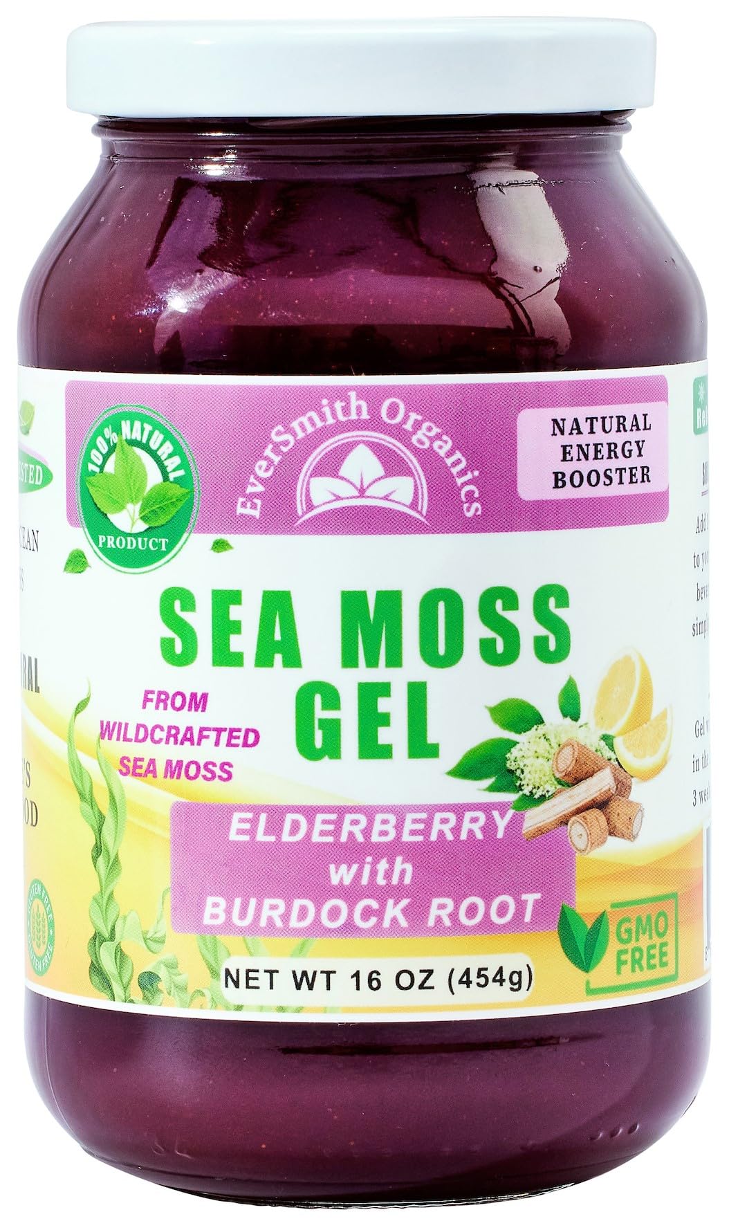 EverSmith Organics - Wildcrafted Irish Sea Moss Gel - Made in USA - Rich in Vitamins