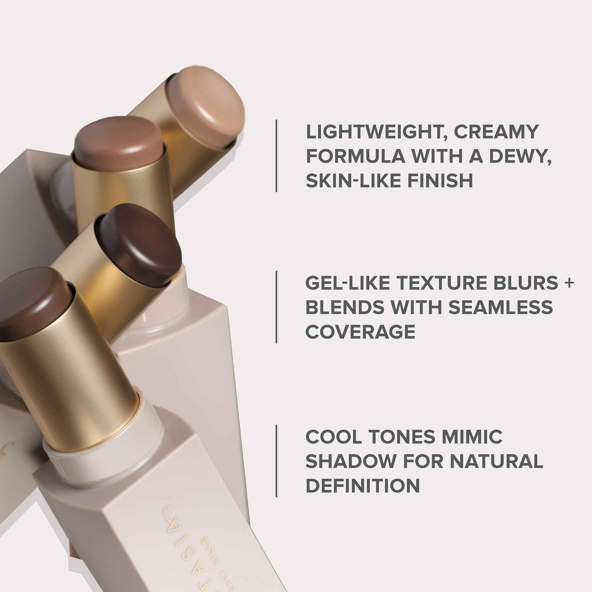Anastasia Beverly Hills Smooth Blur Contour Stick - High-Pigment Weightless Cream Bronzer Stick for Seamless Contouring & Instant Definition - Subtone