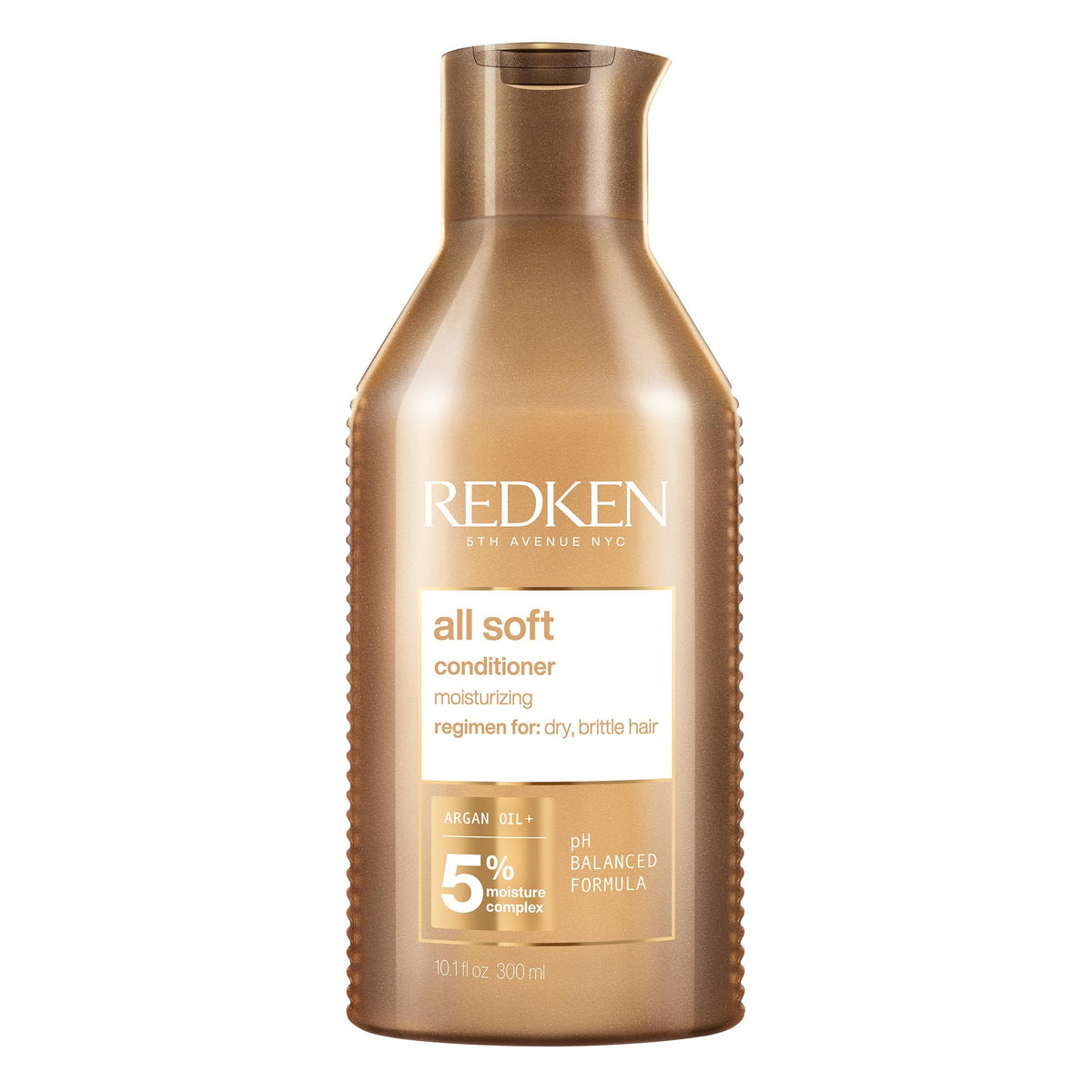 Redken All Soft Conditioner - For Dry, Brittle Hair - Moisturizes & Provides Intense Softness - With Argan Oil - 10.1 Fl Oz