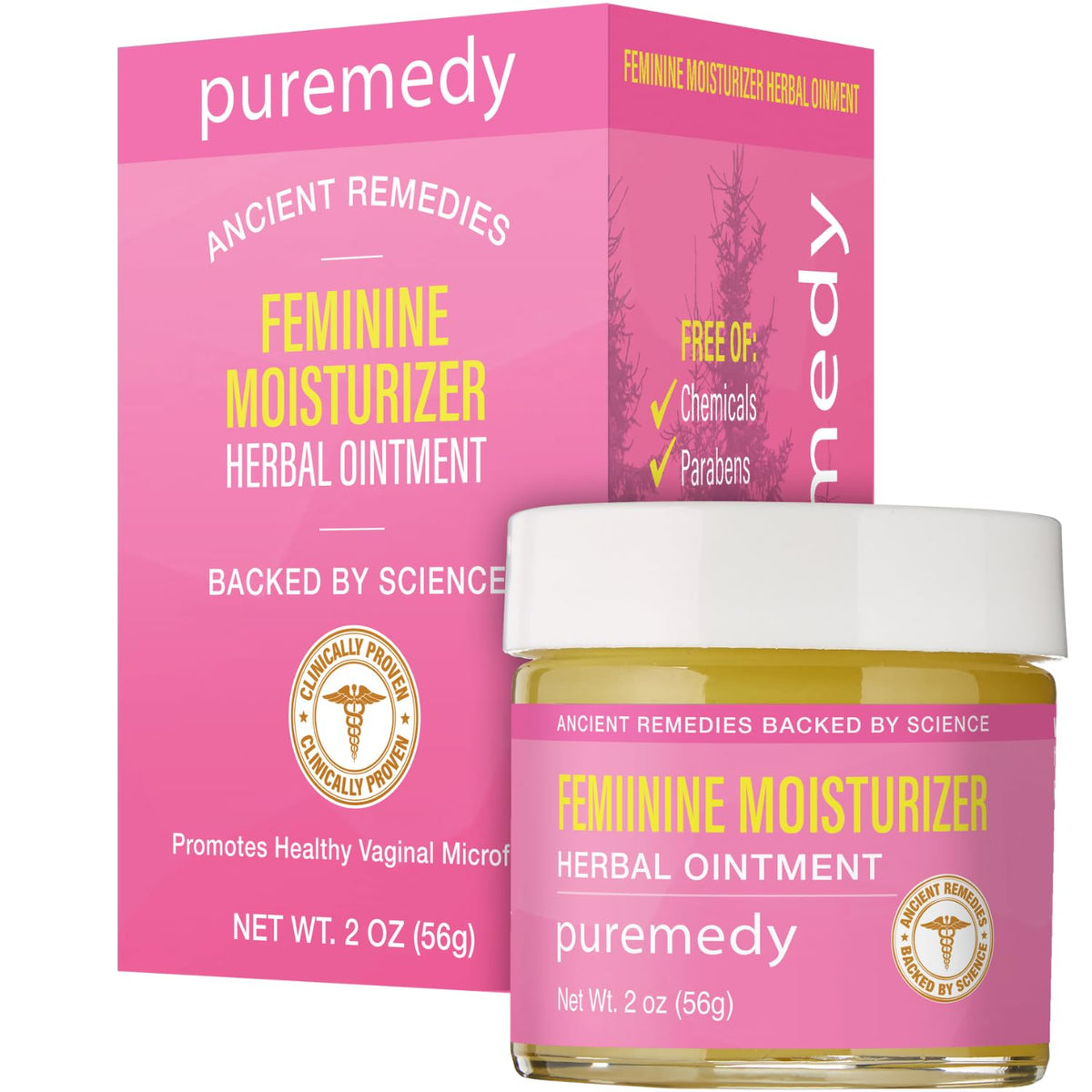 Puremedy Feminine Moisturizer for Women All Natural & Organic Unscented Moisturizing Herbal Salve